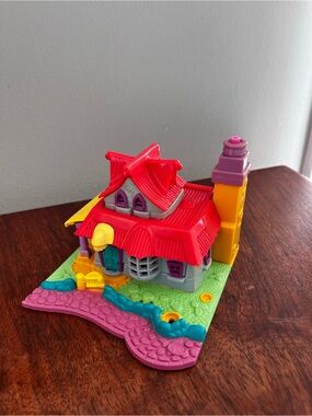 Polly pocket light up kitty cat house Playhouse Toy works as is no people